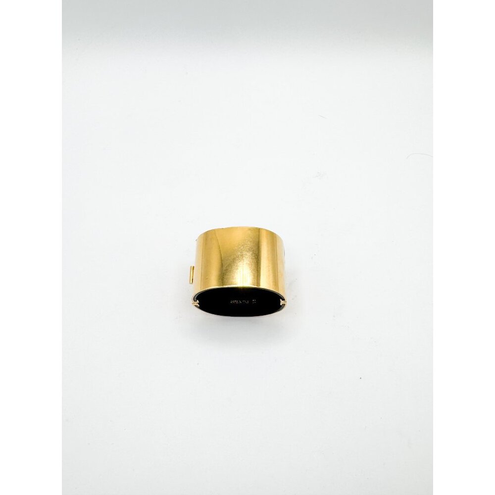 Celine Phoebe Philo Leather Manchette Hinged Bangle Bracelet Size M Italy Pouch - Picture 12 of 13